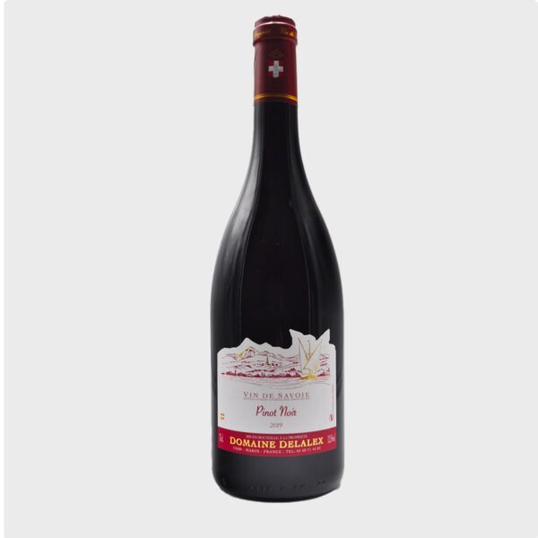 Bouteille de vin rouge Pinot Noir, 2019, Domaine Delalex, Vin de Savoie