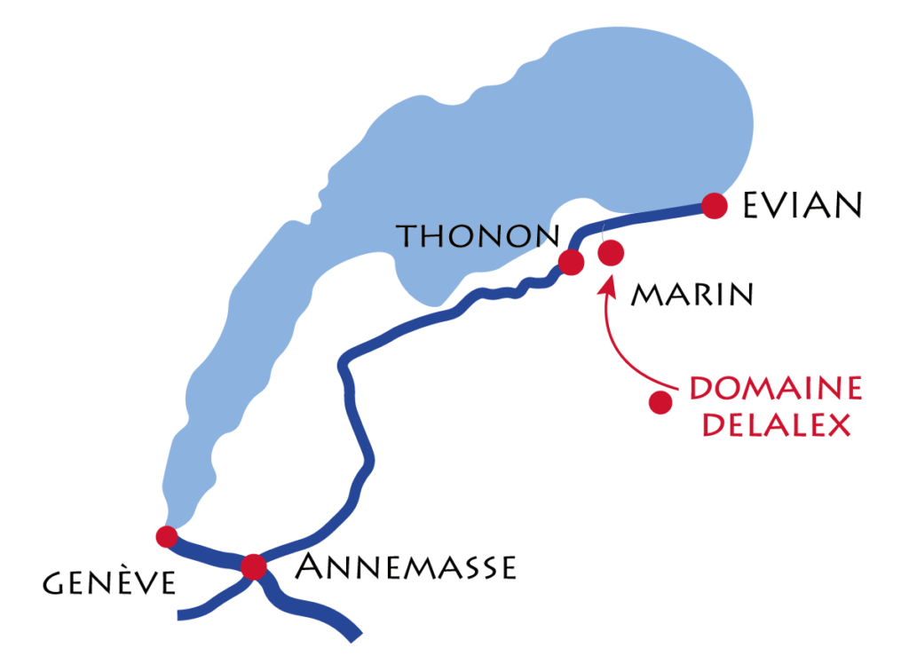 Situation Géographique Domaine viticole Delalex