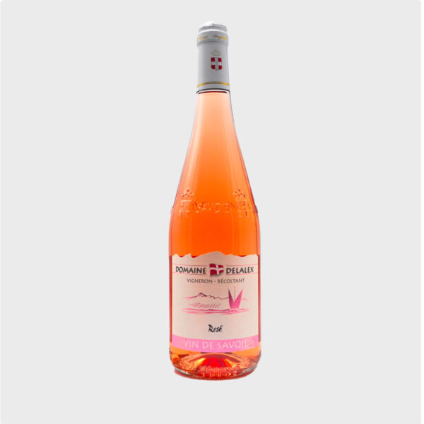 Bouteille de vin Rosé, Domaine Delalex, Vin de Savoie